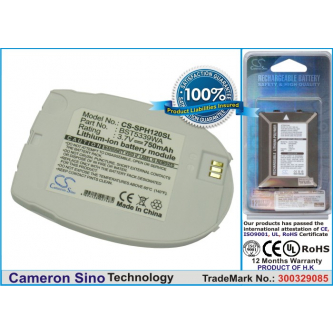 Replacement Battery for Samsung SPH-A120 / BST5339WA 750 mAh Li-ion 3.7 V (Cameron Sino)