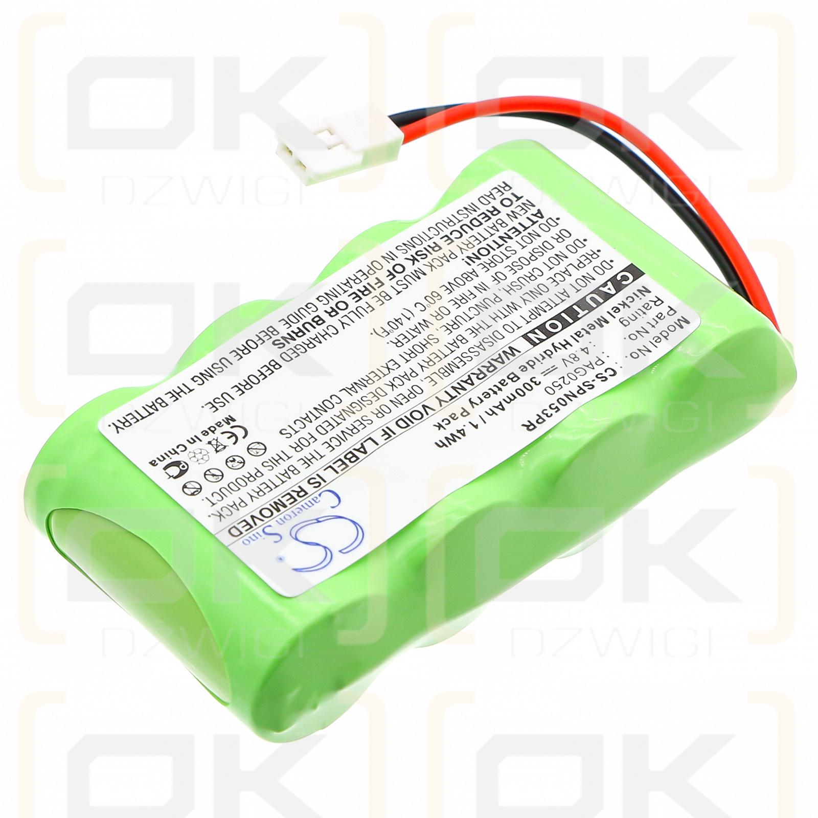 Signologies Perpect Pager / PAG0250 300 mAh Ni-MH 4,8 V (Cameron Sino)
