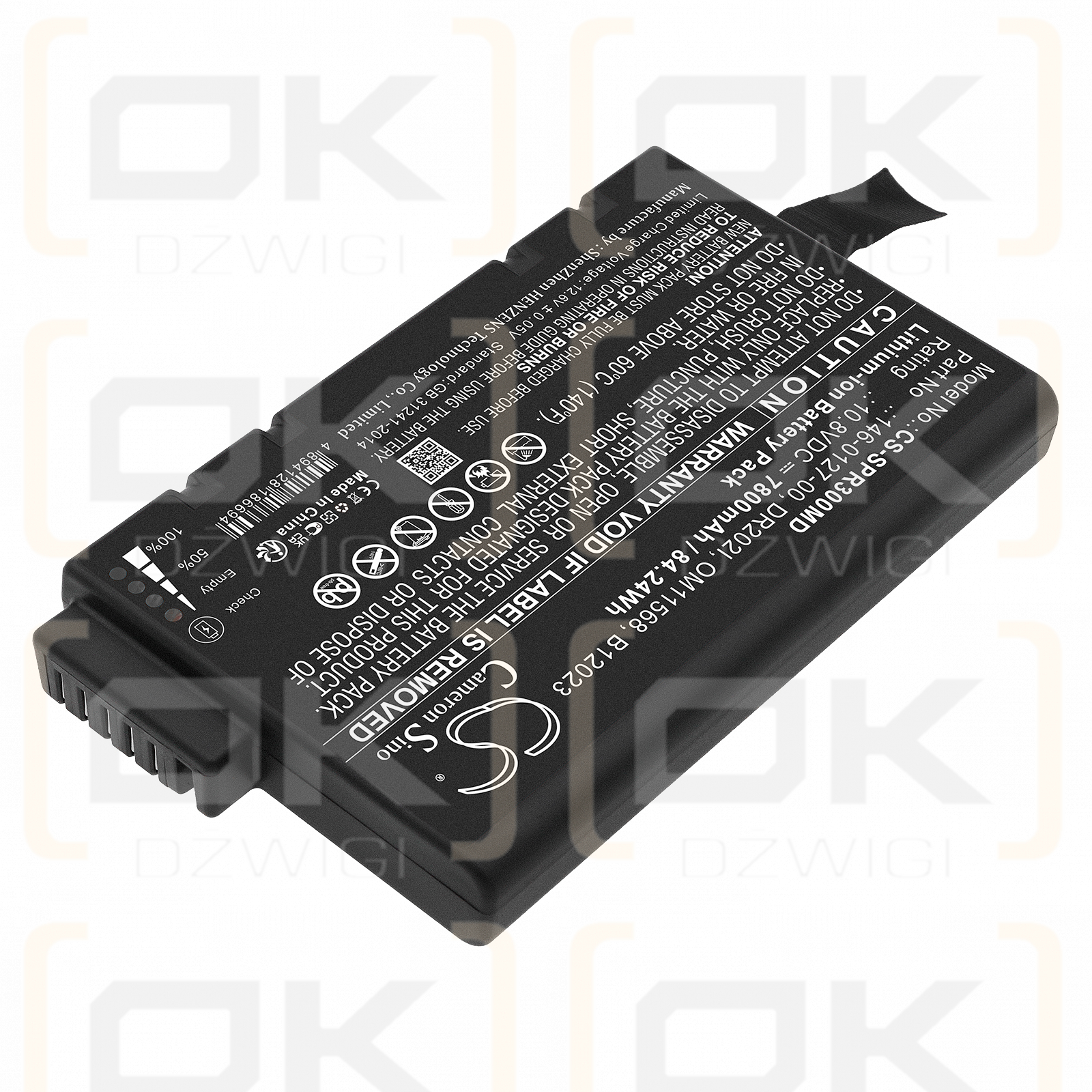 Spacelabs ELS5 / 146-0127-00 7800mAh Li-ion 10.8V (Cameron Sino)