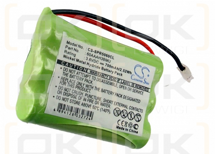 Samsung SPR-5060 / 60AAAH3BMU 700mAh Ni-MH 3.6V (Cameron Sino)