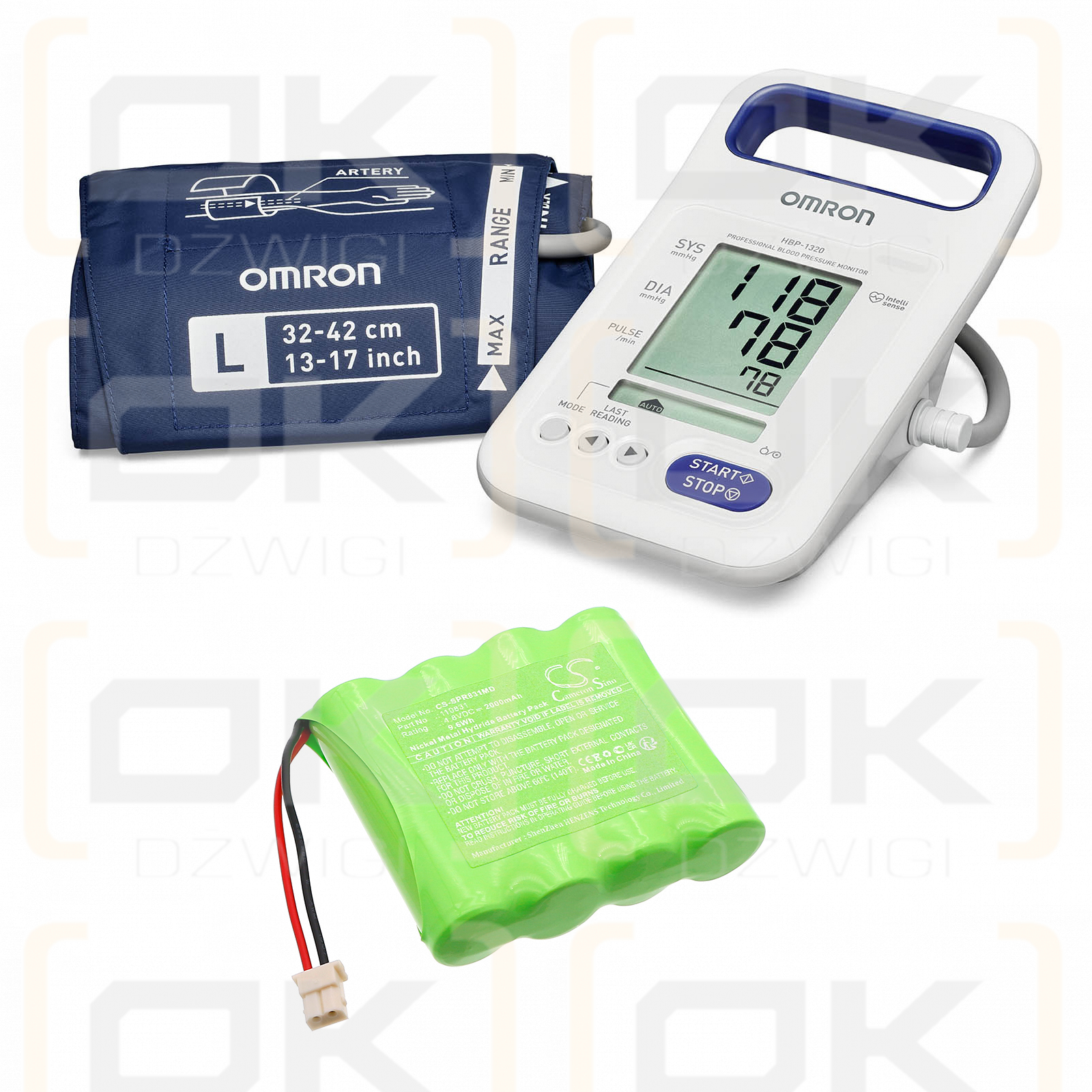 Spengler pression arterielle Pro-H / 110831 2000mAh Ni-MH 4.8V (Cameron Sino)