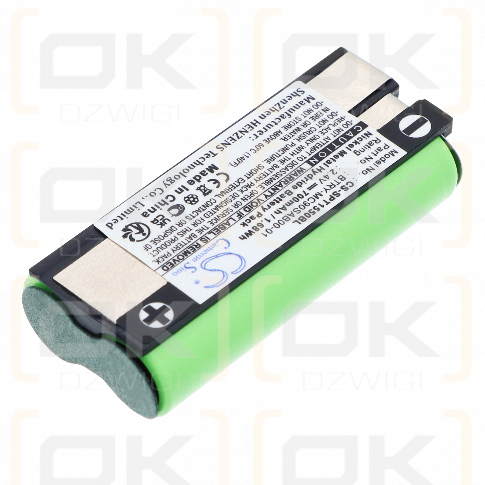 Referencia SPT-1550 / 21-42921-01 700 mAh Ni-MH 2,4 V (Cameron Sino)
