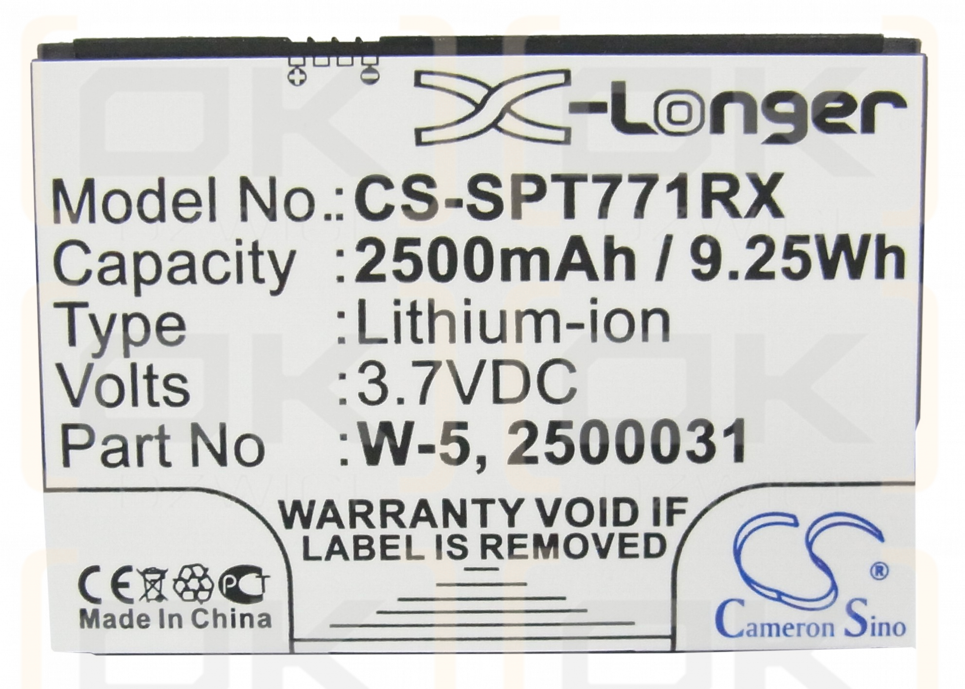 Sprint AirCard 770S / W-5 2500 мАч Li-ion 3,7 В (Cameron Sino)