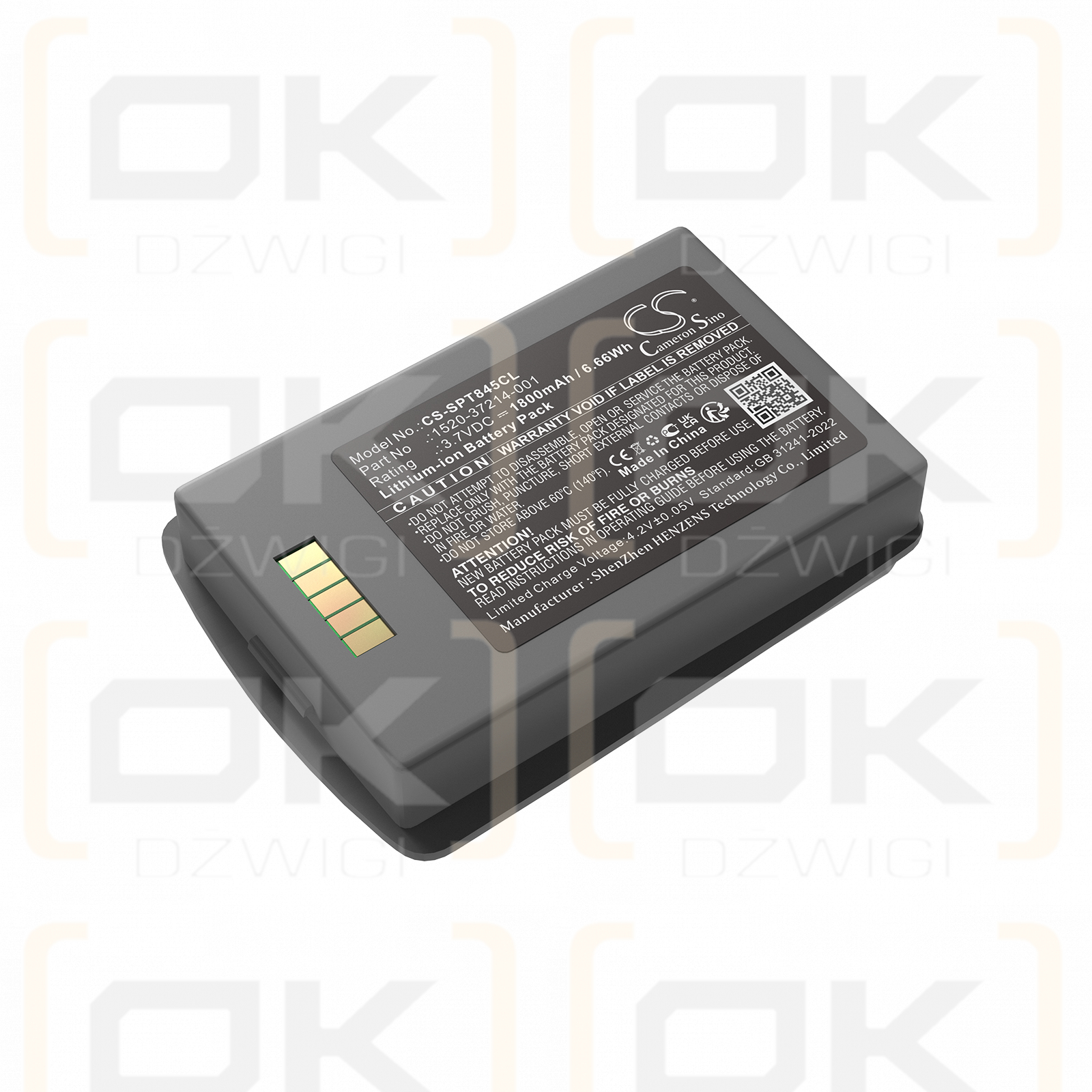 Spectralink RS657 / 1520-37214-001 1800mAh Li-polímero 3.7V (Cameron Sino)