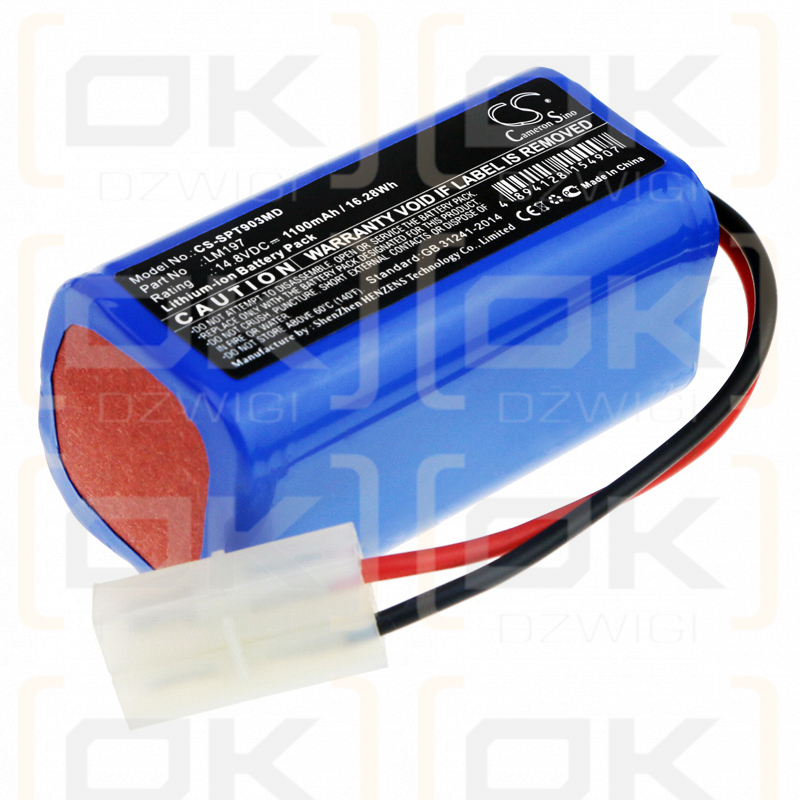 Spring ECG-903A / LM197 1100 mAh Li-ion 14,8 V (Cameron Sino)