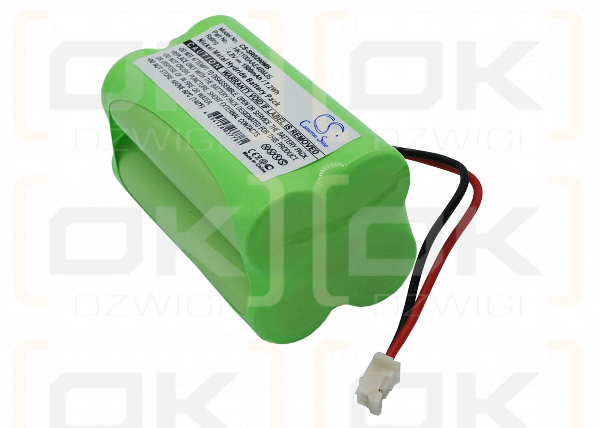 Summer Infant 02720 / HK1100AAE4BMJS 1500 mAh Ni-MH 4,8 V (Cameron Sino)