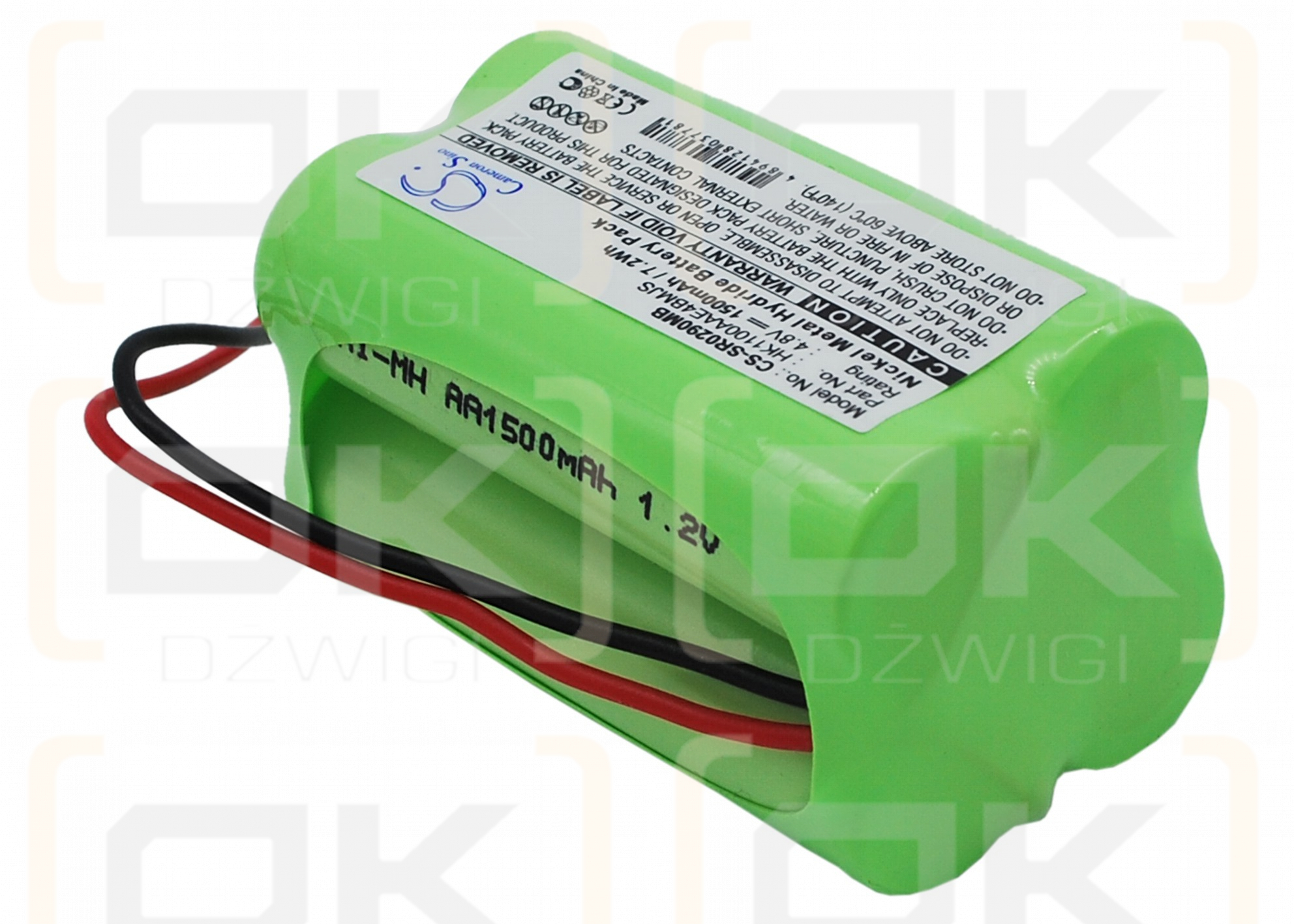 Summer Infant 02720 / HK1100AAE4BMJS 1500 mAh Ni-MH 4,8 V (Cameron Sino)