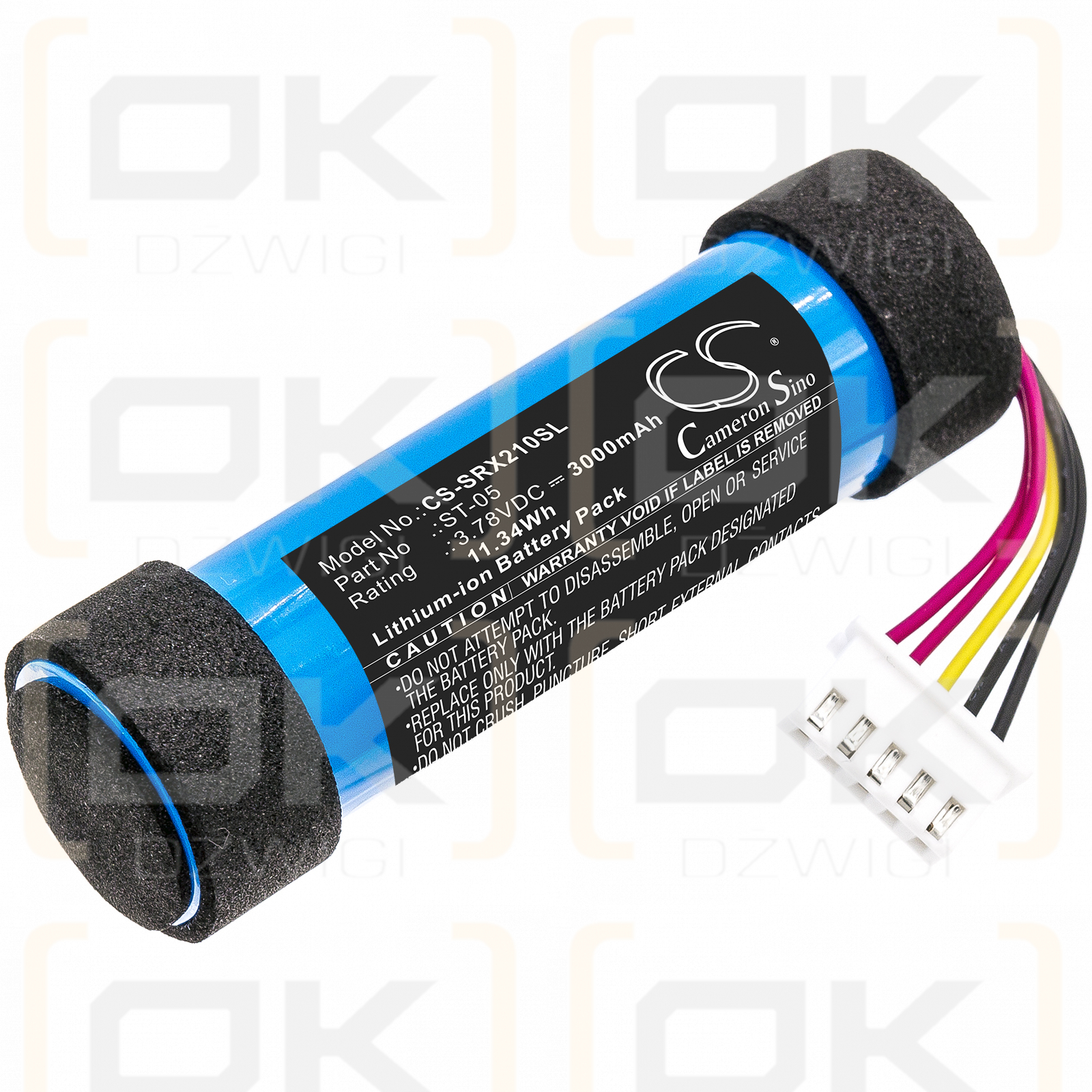 Sony SRS-XB22 / ST-05 3000mAh Li-ion 3.78V (Cameron Sino)