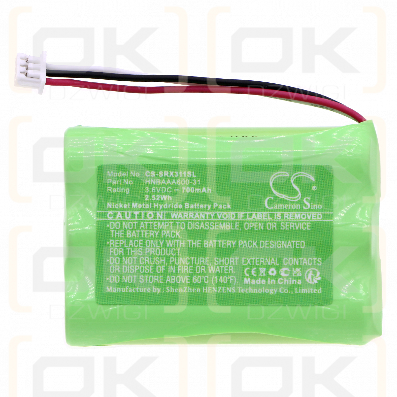 Sony SRS-XB01 / HFR-AAA800*3 700mAh Ni-MH 3.6V (Cameron Sino)