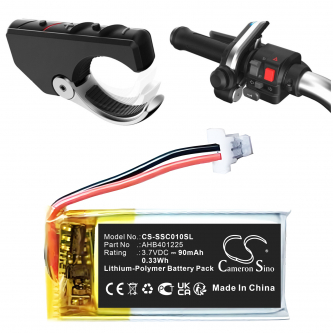 Control remoto de pulsera Sena SC-WR-01 / AHB401225 de polímero de litio de 90 mAh y 3,7 V (Cameron Sino)