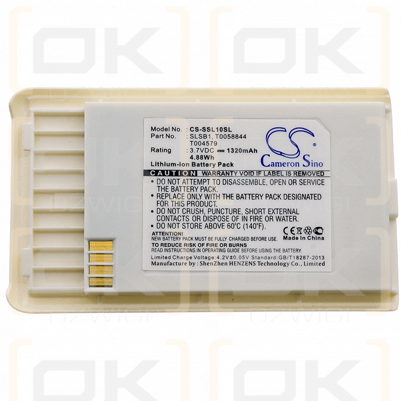 Сменный аккумулятор для Sirius Stiletto 100 SL100PK1 / SLSB1 1320 мАч Li-ion 3,7 В (Cameron Sino)