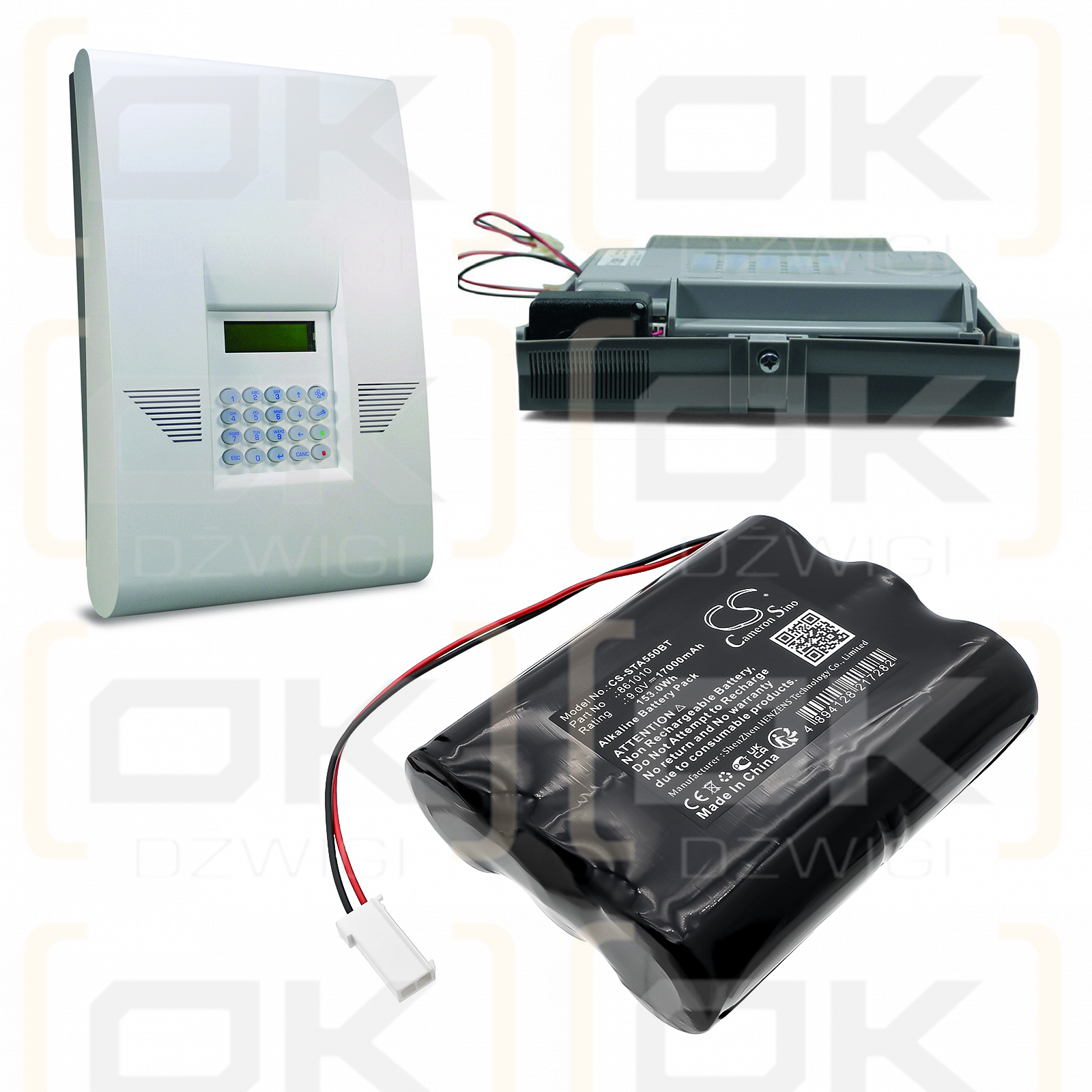 SILENTRON Alarm / 861010 17000 mAh Alkaline 9,0 V (Cameron Sino)