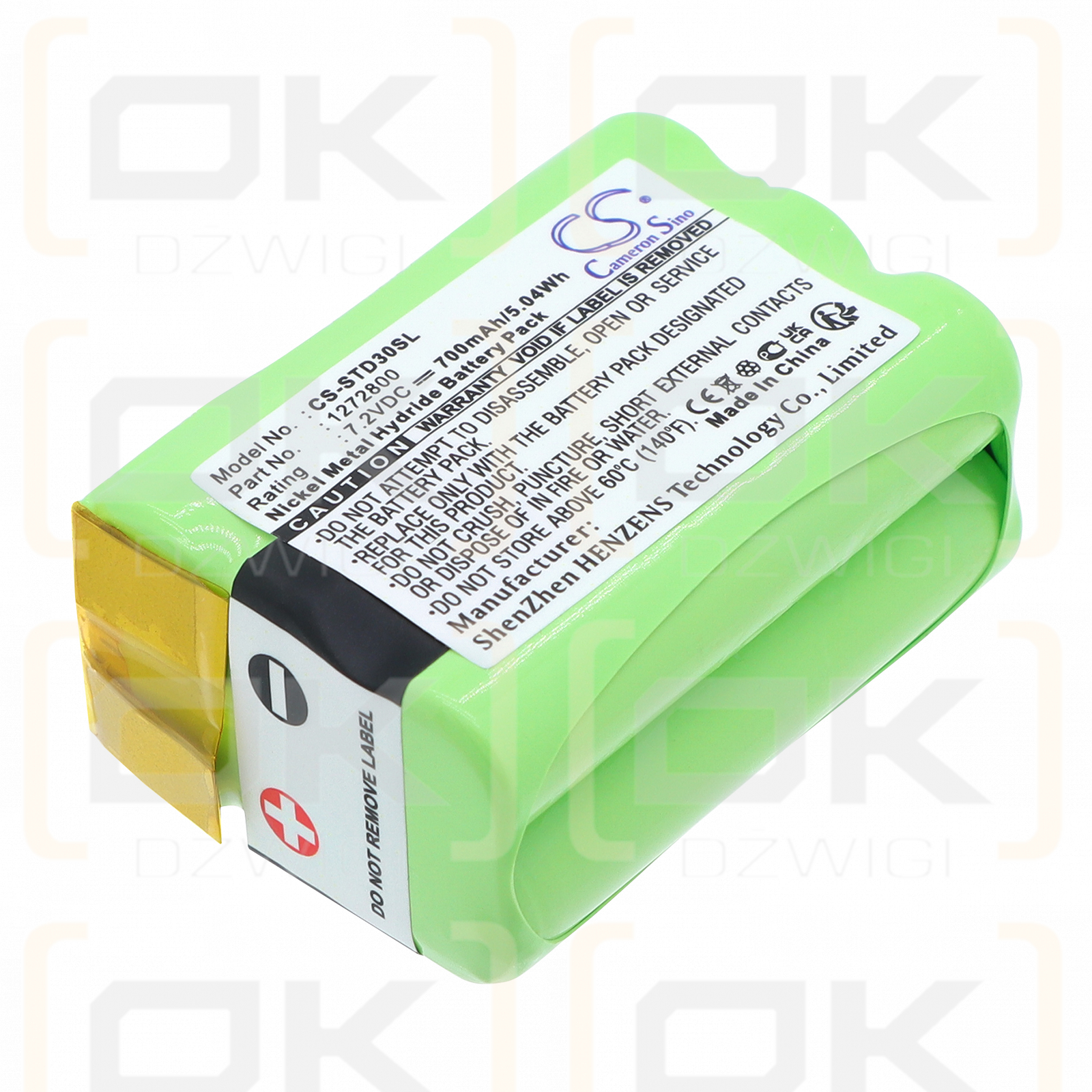 Transmisores portátiles Tri-Tronics Pro G3 / 1272800 700 mAh Ni-MH 7,2 V (Cameron Sino)