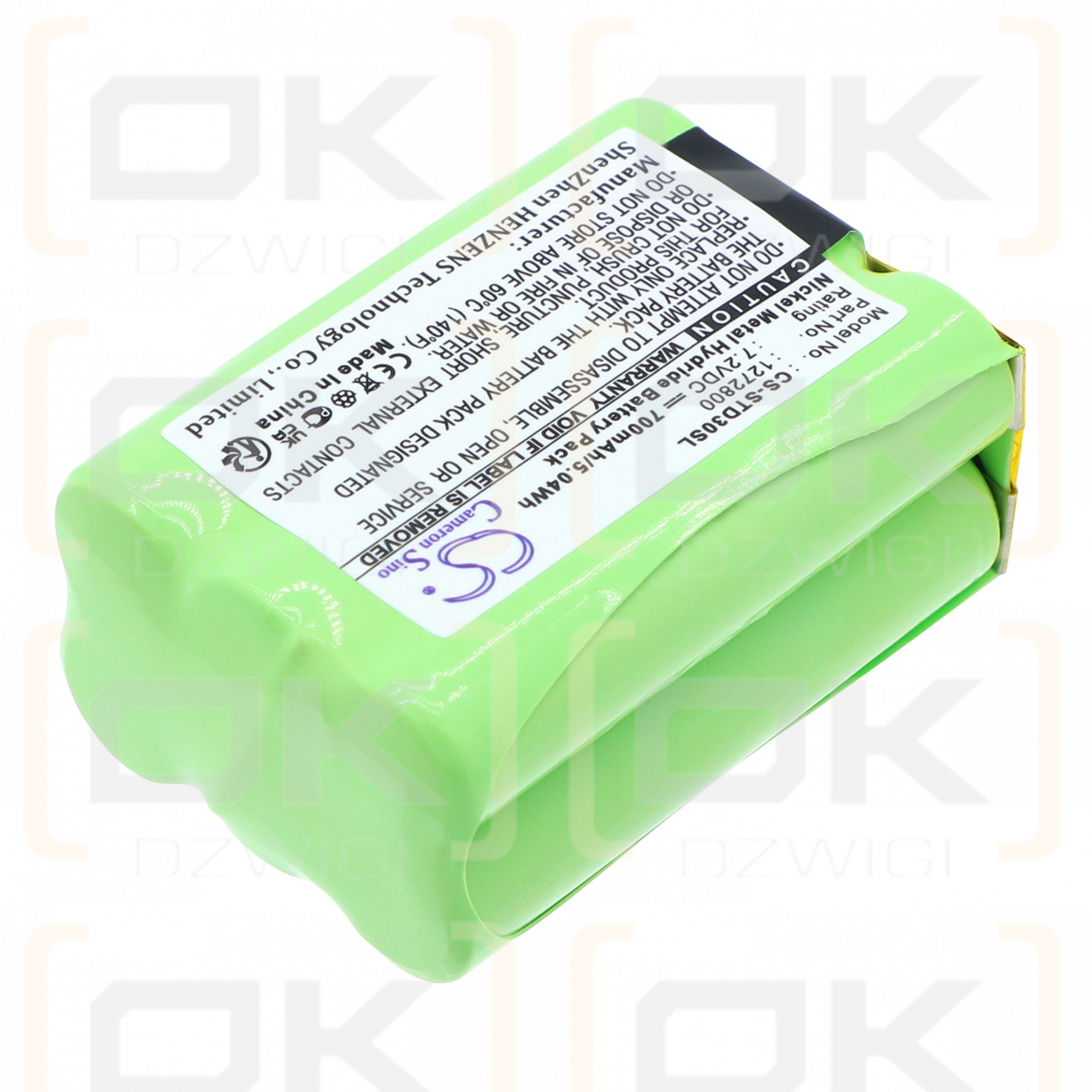 Transmisores portátiles Tri-Tronics Pro G3 / 1272800 700 mAh Ni-MH 7,2 V (Cameron Sino)