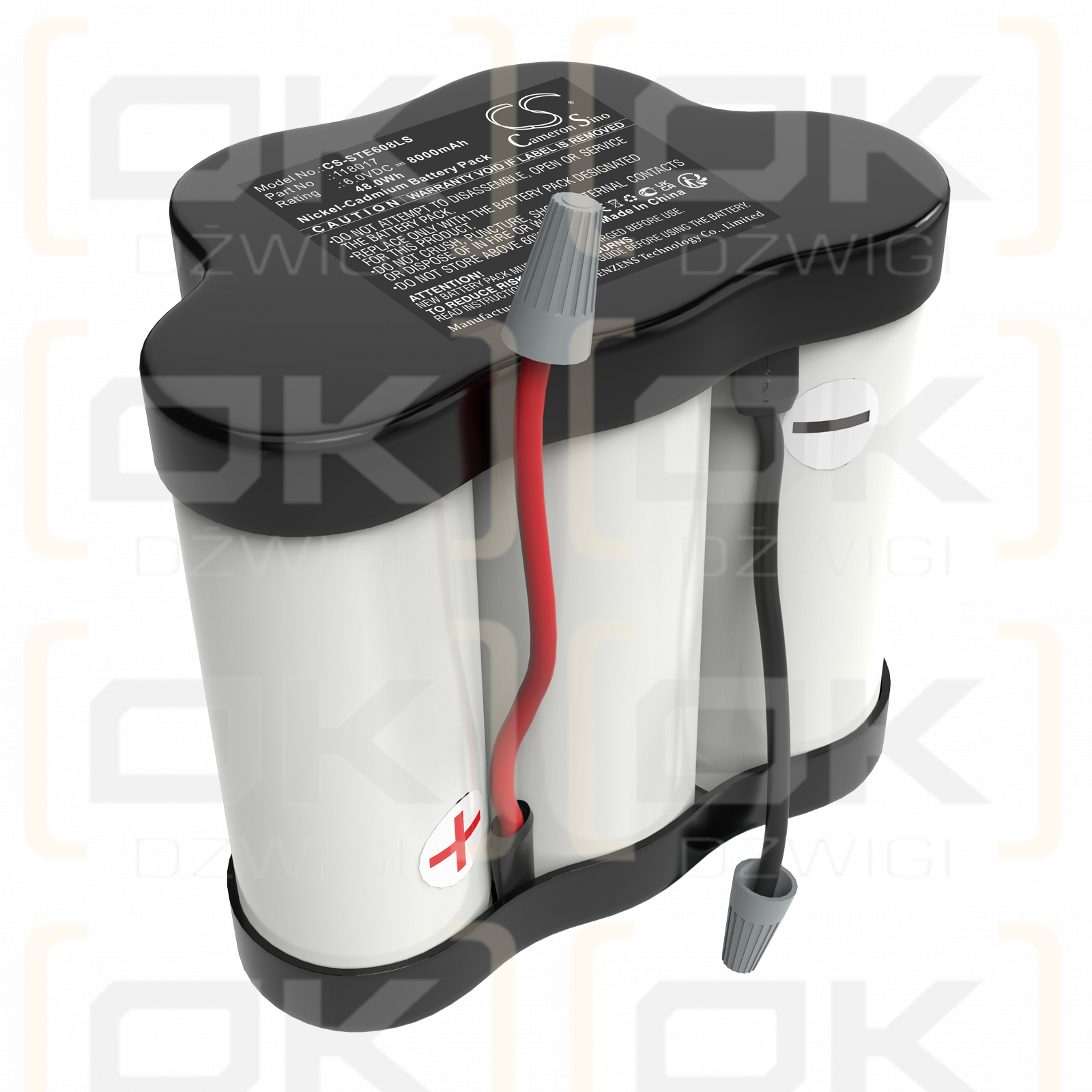 Stahl ECOLUX 6608/5 / 118017 8000mAh Ni-CD 6.0V (Cameron Sino)