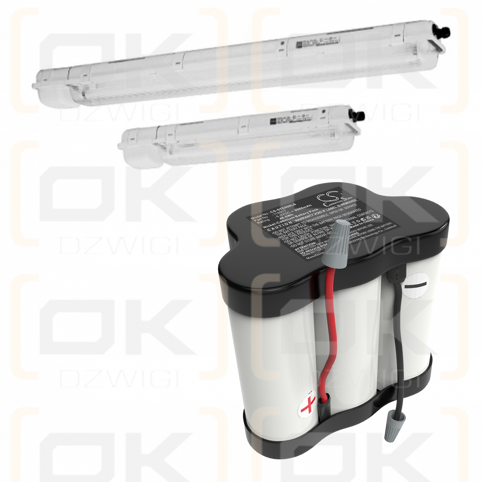 Stahl ECOLUX 6608/5 / 118017 8000mAh Ni-CD 6.0V (Cameron Sino)
