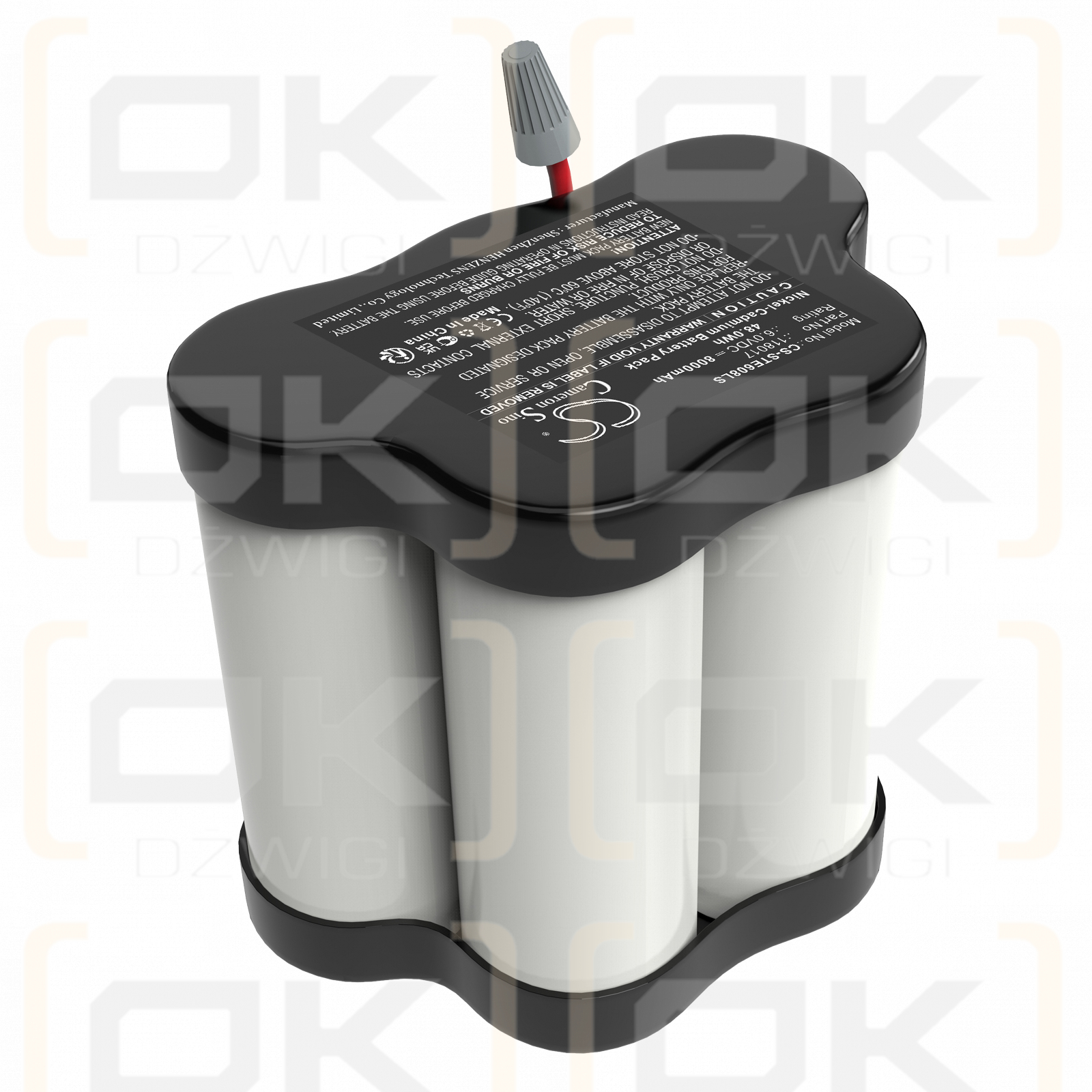 Stahl ECOLUX 6608/5 / 118017 8000mAh Ni-CD 6.0V (Cameron Sino)