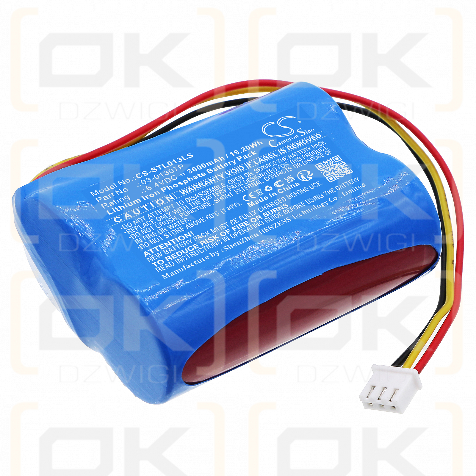 Stanilite PEJLRFCM-6 / 03-01307P 3000 mAh LiFePO4 6,4 V (Cameron Sino)