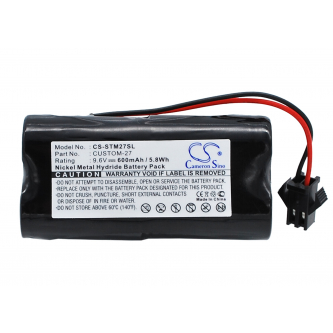 Tri-Tronics 1016200 / CUSTOM-27 600mAh Ni-MH 9.6V (Cameron Sino)