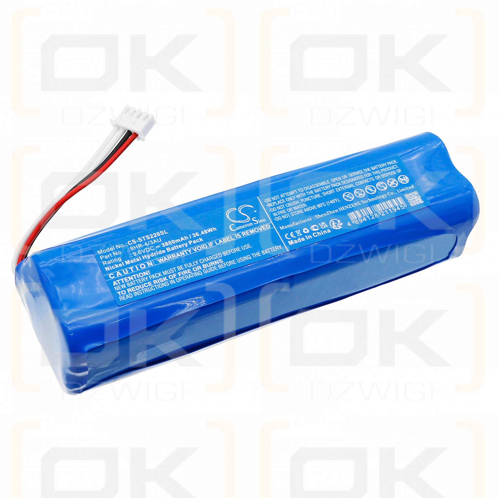 ShinewayTech S20A Plus / 8HR-4/3AU 3800mAh Ni-MH 9.6V (Cameron Sino)