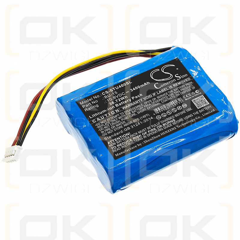 Sumitomo T400S / BU-15 3400mAh Li-ion 10.8V (Cameron Sino)