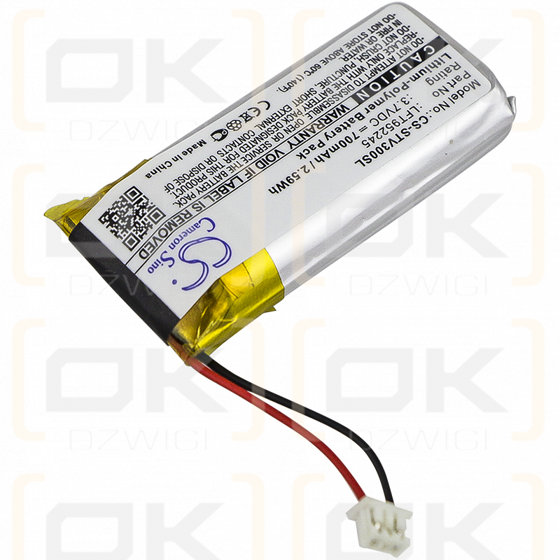 Stageclix Jack V4 transmitter / LFT952245 700mAh Li-Polymer 3.7V (Cameron Sino)
