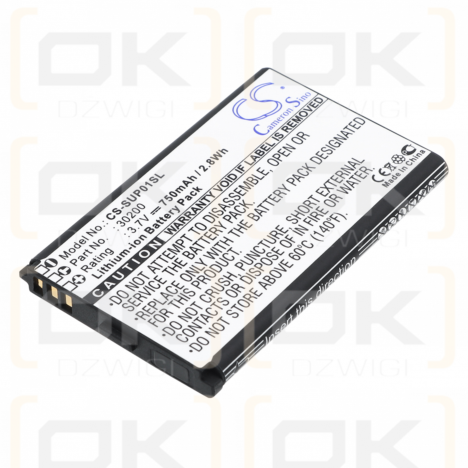 Callaway uPro Go / 30200 750 mAh Li-Ion 3,7 V (Cameron Sino)