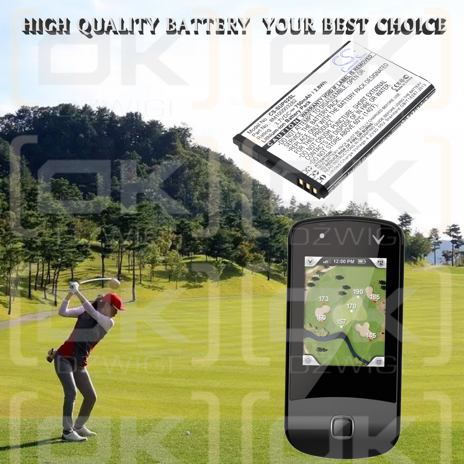 Callaway Uplay / 8M100003282 750 mAh Li-ion 3,7 V (Cameron Sino)