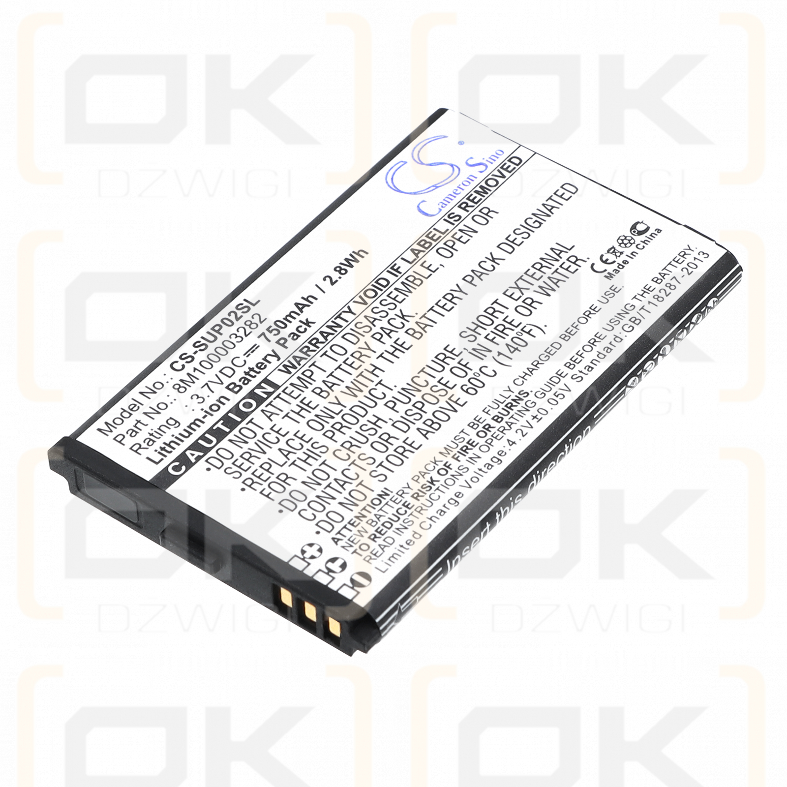 Callaway Uplay / 8M100003282 750 mAh Li-ion 3,7 V (Cameron Sino)