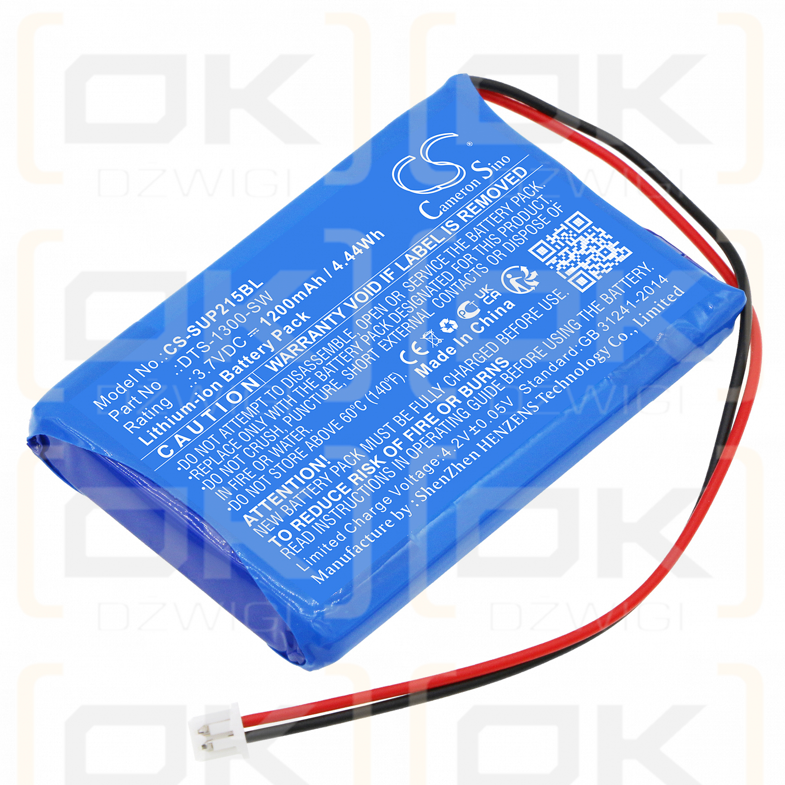 SumUp AIR1E215 / DTS-1300-SW 1200mAh Li-ion 3.7V (Cameron Sino)