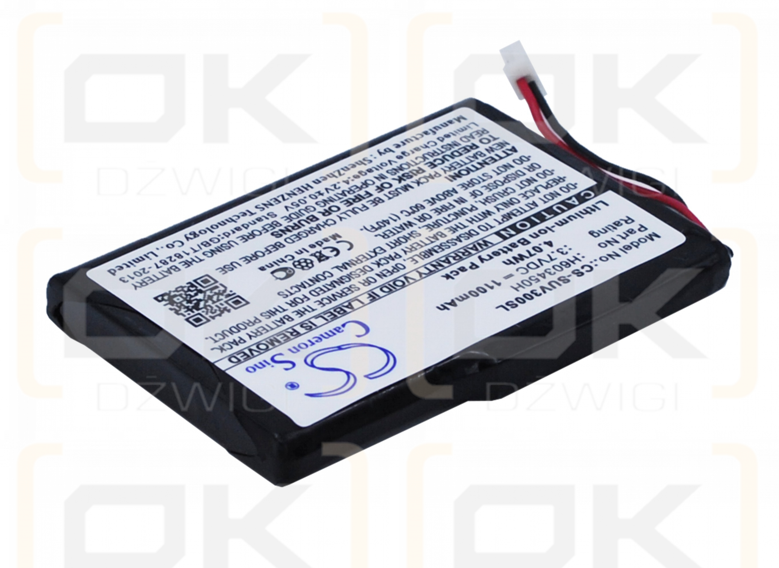 Sureshotgps C2796 / H603450H 1100mAh Li-ion 3.7V (Cameron Sino)