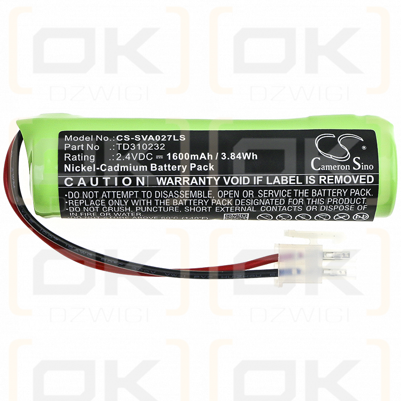 Schneider OVA LUXA / TD310232 1600 mAh Ni-CD 2,4 V (Cameron Sino)