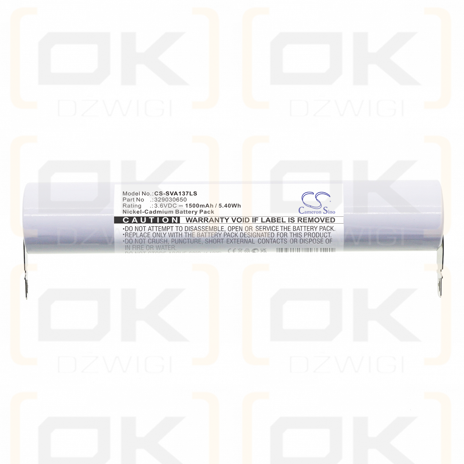 Schneider VTD137/329030650 1500mAh Ni-CD 3.6V (Cameron Sino)