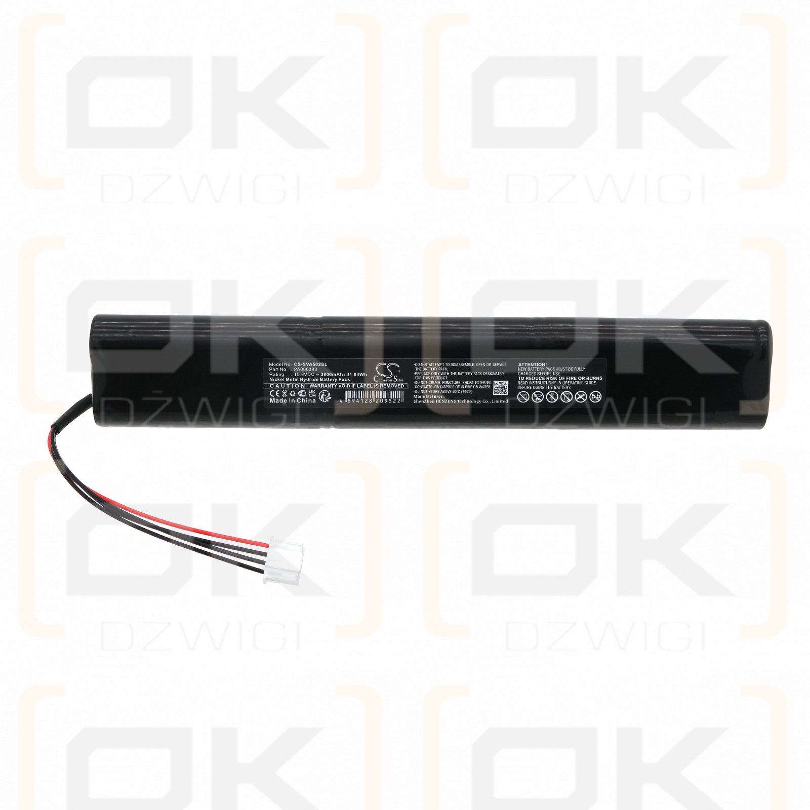 Siemens VAS5052 / PA000393 3800 mAh Ni-MH 10,8 V (Cameron Sino)