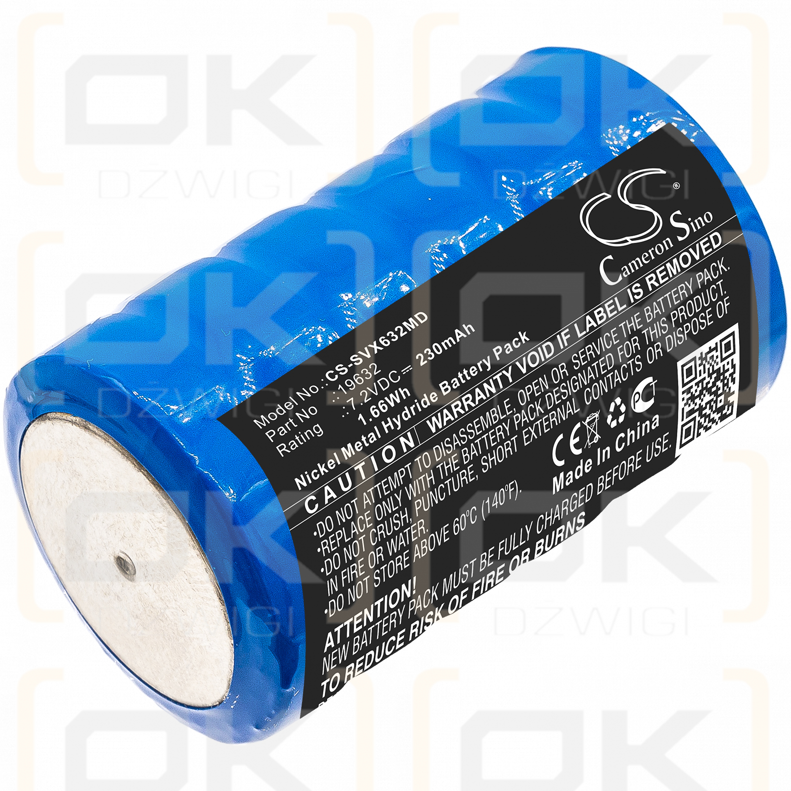 Servox 14266 / 19632 230mAh Ni-MH 7.2V (Cameron Sino)