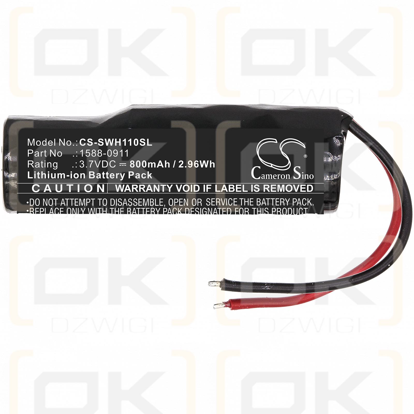 Sony WF-SP900 / 1588-0911 800 mAh Li-Ion 3,7 V (Cameron Sino)