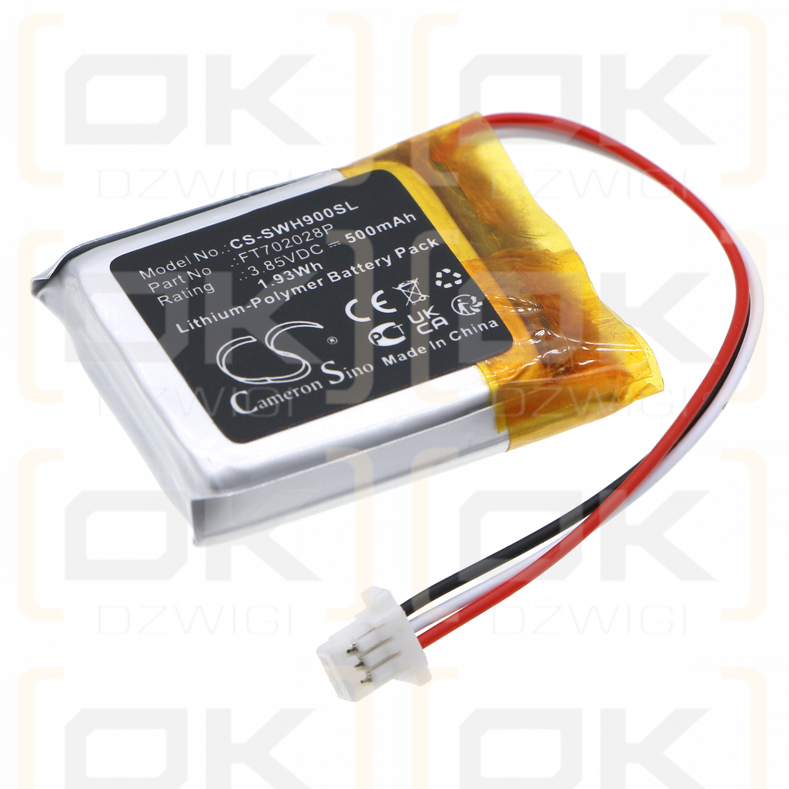 Sony WH-XB910N / FT702028P 500 mAh Li-Polymer 3,85 V (Cameron Sino)