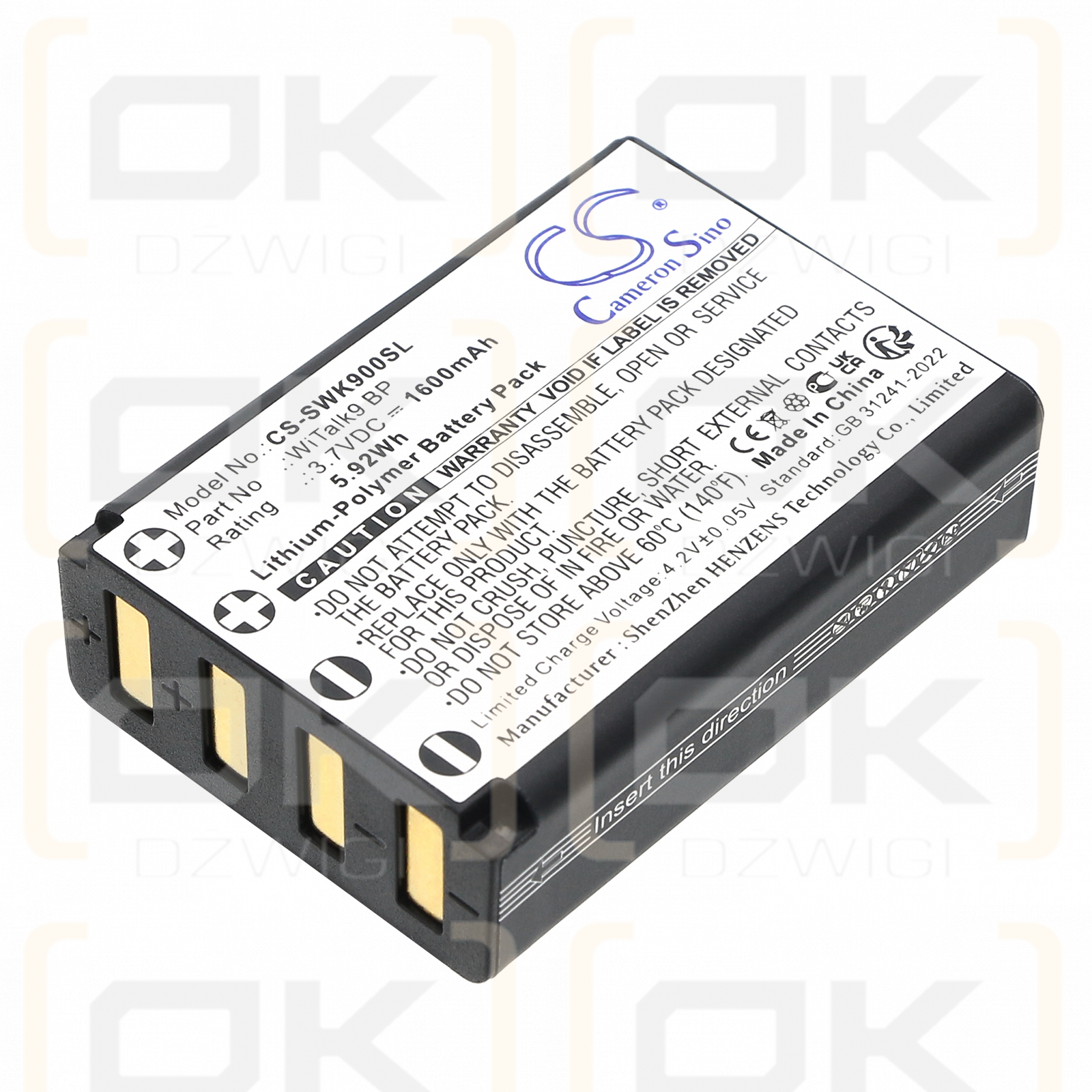 Saramonic WiTalk9 SMH / WiTalk9 BP 1600 mAh Li-Polymer 3,7 V (Cameron Sino)