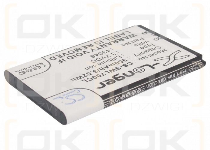 Swissvoice SV 20405855 / 43048 950mAh Li-ion 3.7V (Cameron Sino)