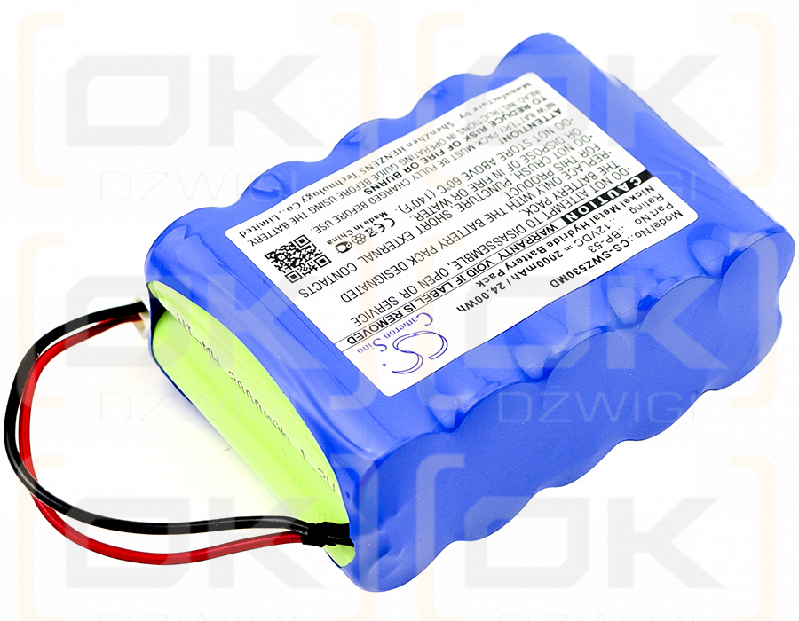 Smiths oben Spritzenpumpe 2200 / BP-53 2000mAh Ni-MH 12V (Cameron Sino)