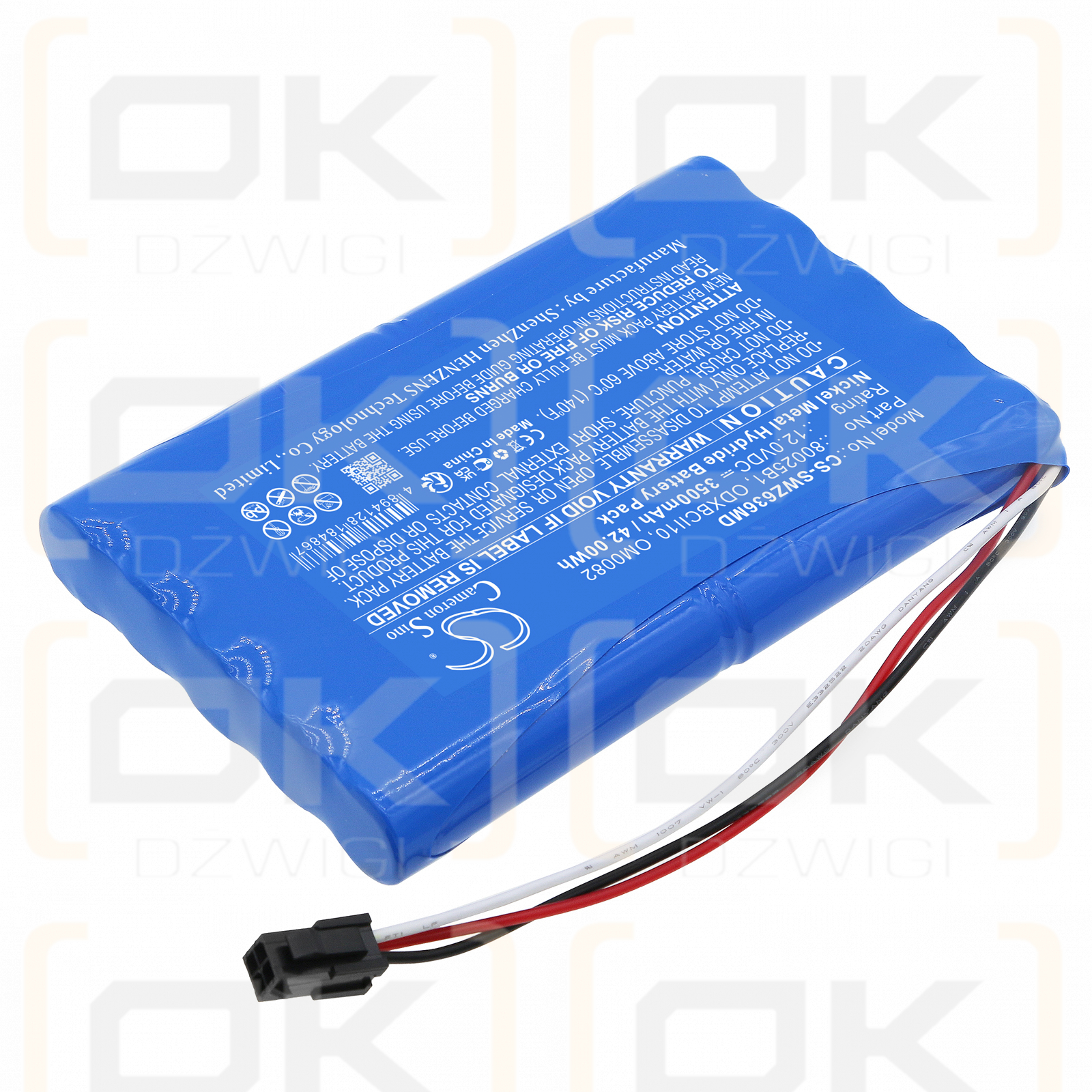 Smiths Advisor 12-636A / 80025B1 3500 mAh Ni-MH 12,0 V (Cameron Sino)