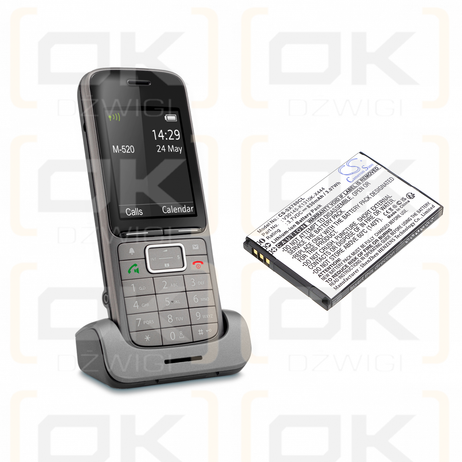 Siemens L30250-F600-C230 / V30145-K1310K-X444 830mAh Li-ion 3.7V (Cameron Sino)