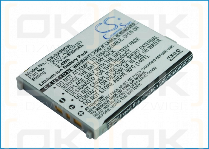 Sharp 906H / SH17 650 mAh Li-Ion 3,7 V (Cameron Sino)