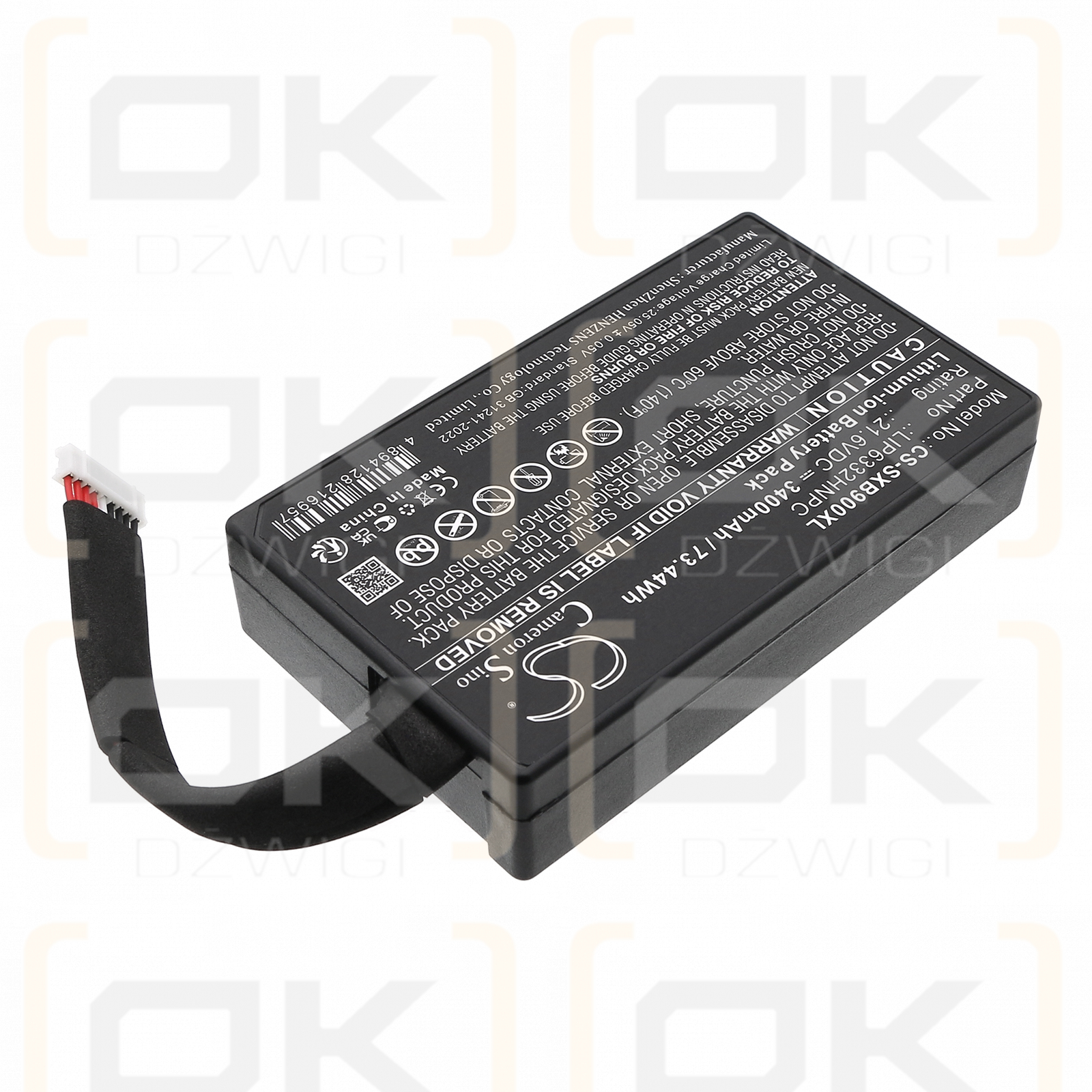 Sony GTK-XB90 / 1-853-679-11 3400mAh Li-ion 21.6V (Cameron Sino)
