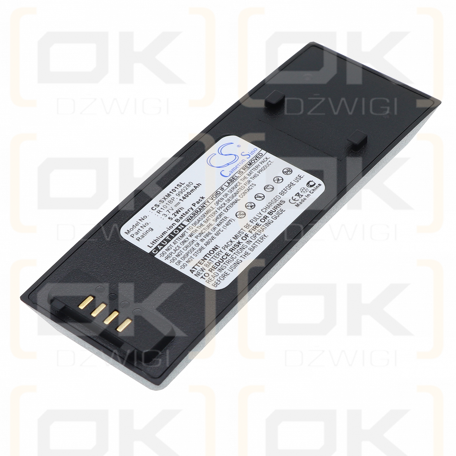 Аккумулятор Sirius XM101WK / R101BP литий-ионный 1400 мАч 3,7 В (Cameron Sino)