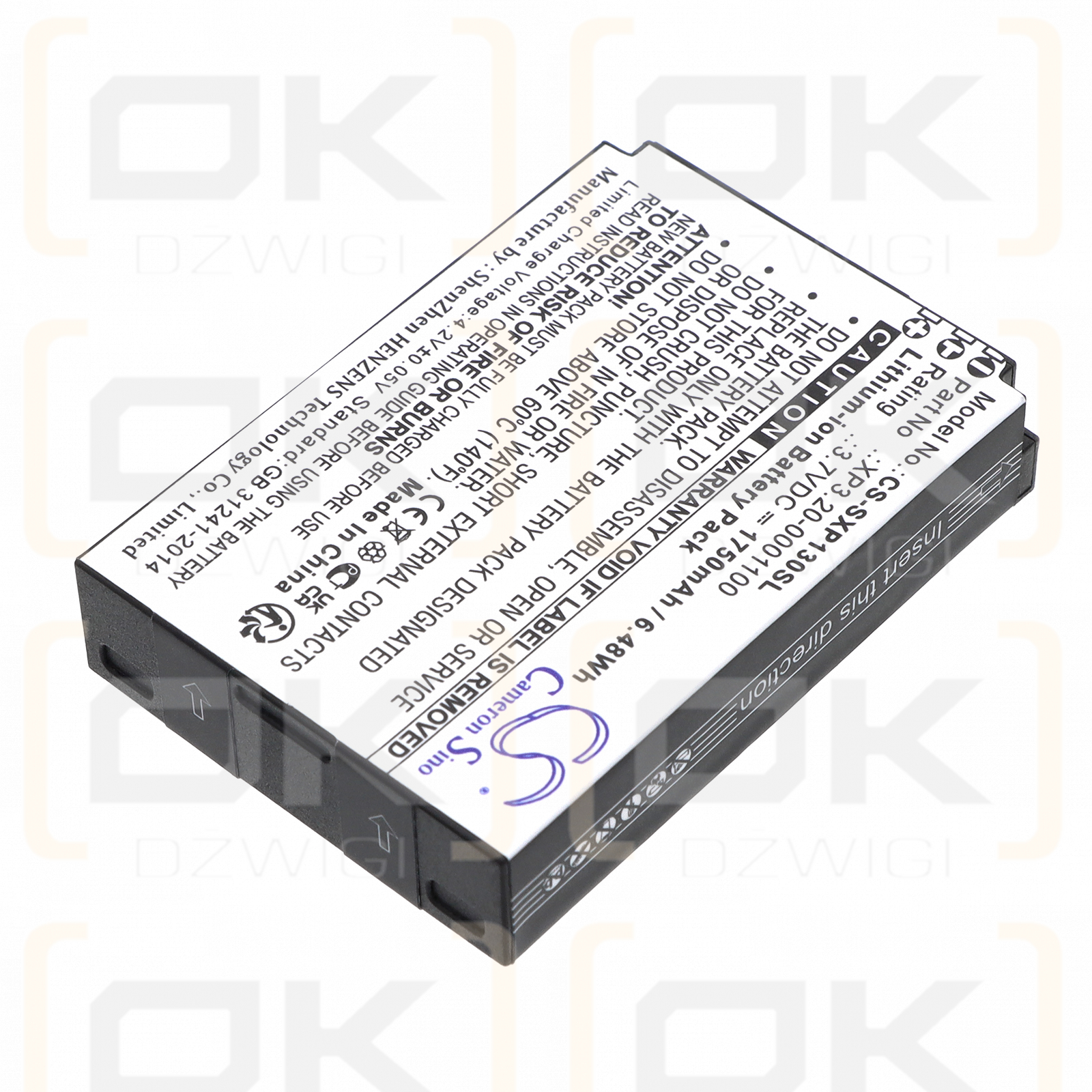 Socketmobile Seals VR7 / VR-01 1750 mAh Li-Ion 3,7 V (Cameron Sino)