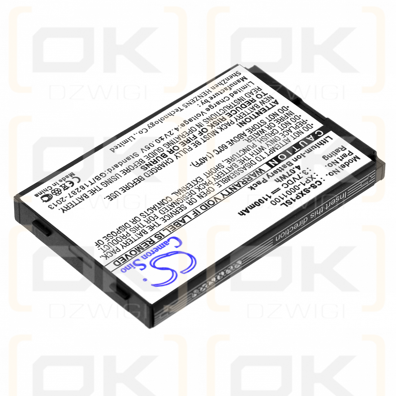 JCB Toughphone Sitemaster 3G / XP1-0001100 1100 mAh Li-Ion 3,7 V (Cameron Sino)