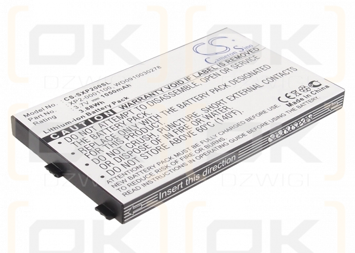 Socketmobile XP2 / XP2-0001100 1050 mAh Li-Ion 3,7 V (Cameron Sino)