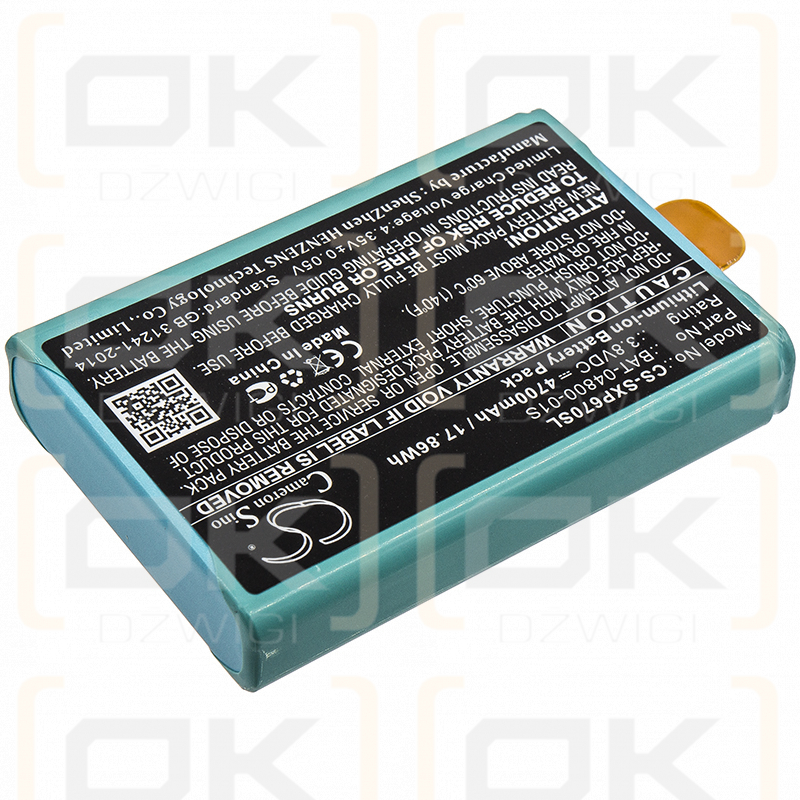 Socketmobile Sonim XP6700 / BAT-04800-01S 4700 mAh Li-Ion 3,8 V (Cameron Sino)