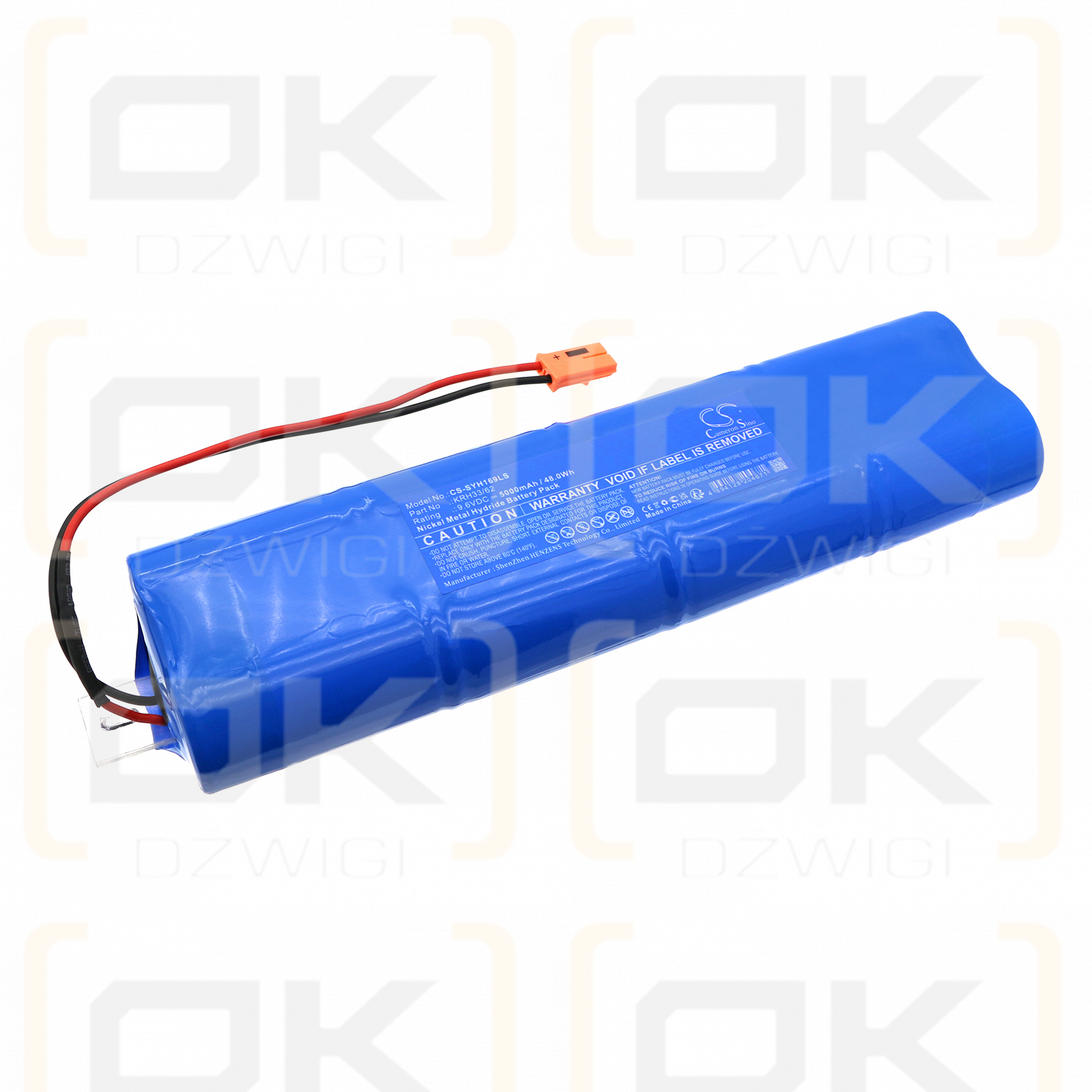 Streamer YH08-W1690 16W / KRH33/62 5000mAh Ni-MH 9.6V (Cameron Sino)